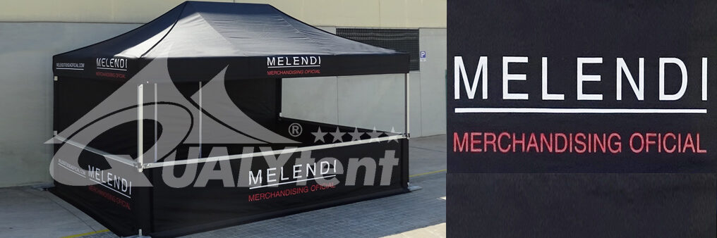 Carpas plegables personalizadas Premium para Melendi