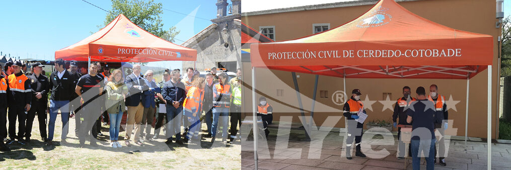Carpas plegables para Protección Civil Xunta de Galicia
