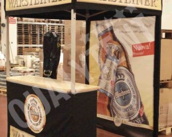 Carpas plegables personalizadas Warsteiner de 1.5x1.5m Premium