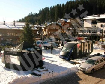 Carpa rotulada Fiat para eventos