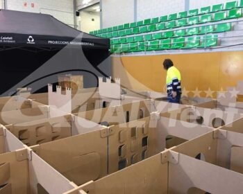 Carpa plegable 4.5x3m de color negro de Qualytent, carpas rotuladas