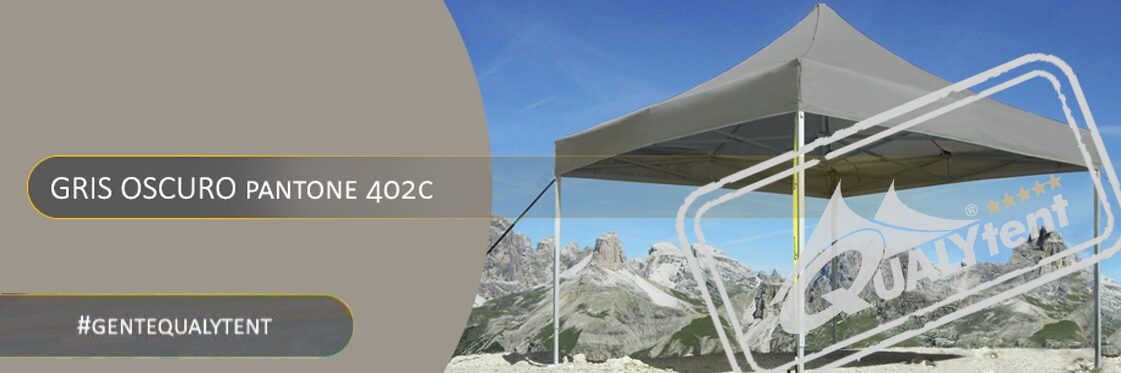 Carpas plegables de color gris oscuro Qualytent Premium
