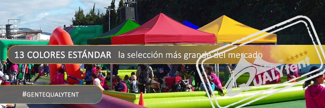 Carpas plegables de colores de Qualytent