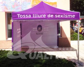 Carpa plegable Punto Lila de 3x3m Premium