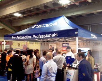 Carpas plegables para ferias de color azul