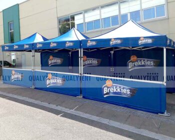 Carpas plegables rotuladas Affinty de Qualytent