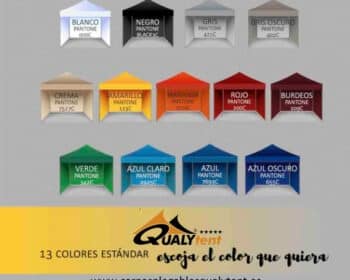 Carpas de colores para eventos