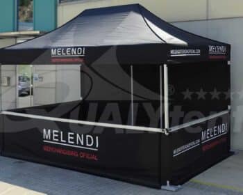 Carpa rotulada para Melendi merchandising