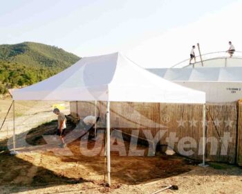 Carpa plegable de 6 por 4 blanca