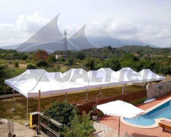 Carpa modular de 24 por 8