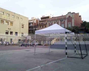 Carpas plegables robustas de color blanco