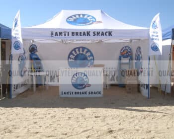 Carpa plegable rotulada de 3x4.5m