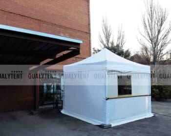 Carpa plegable con mostrador