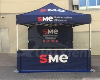 Carpa plegable 3x3m rotulada Mossos d´Esquadra