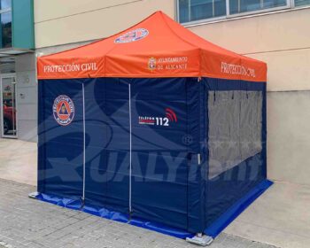 Carpa Protección Civil de 3x3m rotulada