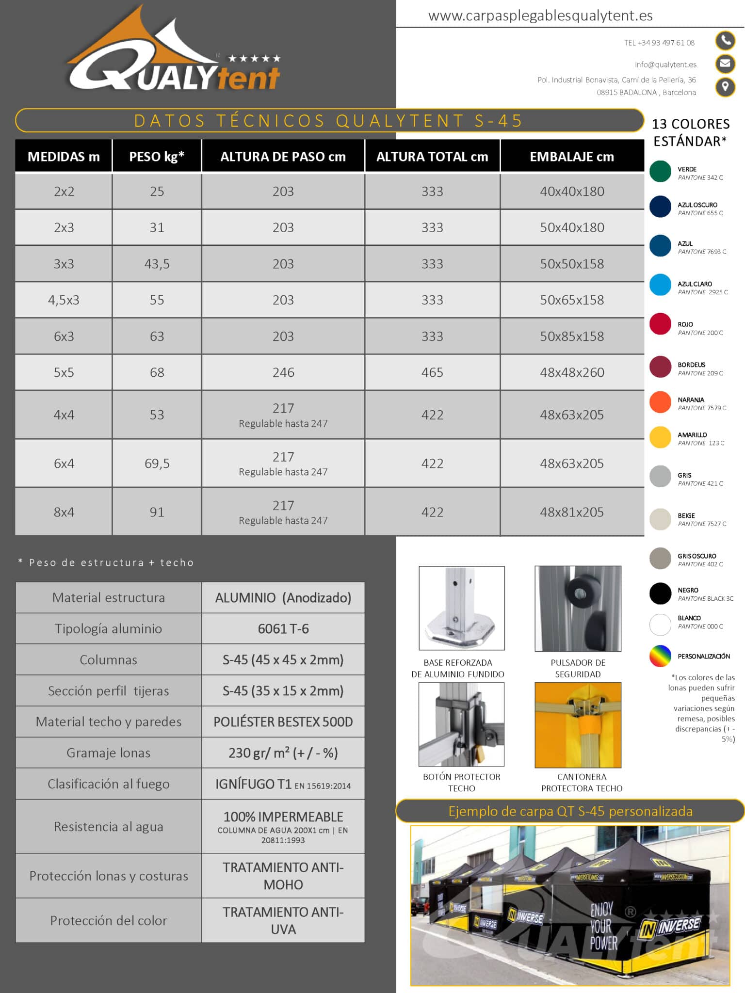Carpas plegables Premium