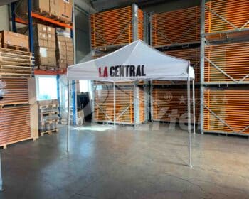 Carpa plegable 3x3m librería La Central