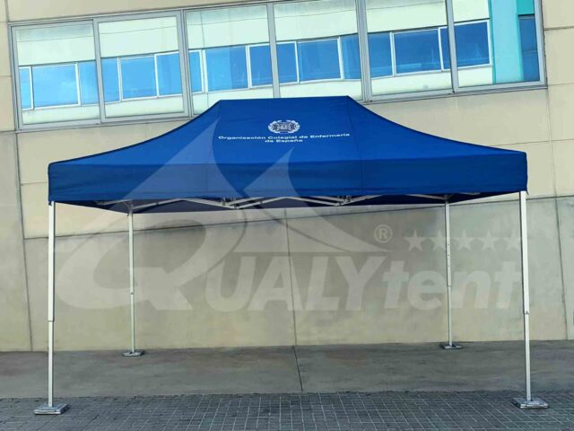 Carpa 3x4.5m azul calidad europea
