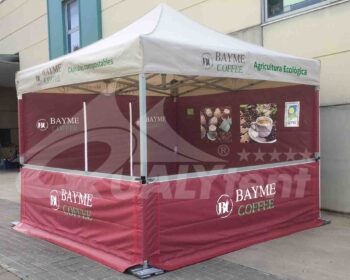 Carpa plegable personalizada tres por tres