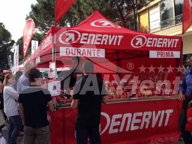 Carpa estampada Enervit, carpa profesional