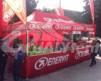 Carpa con mostrador y personalizada Enervit